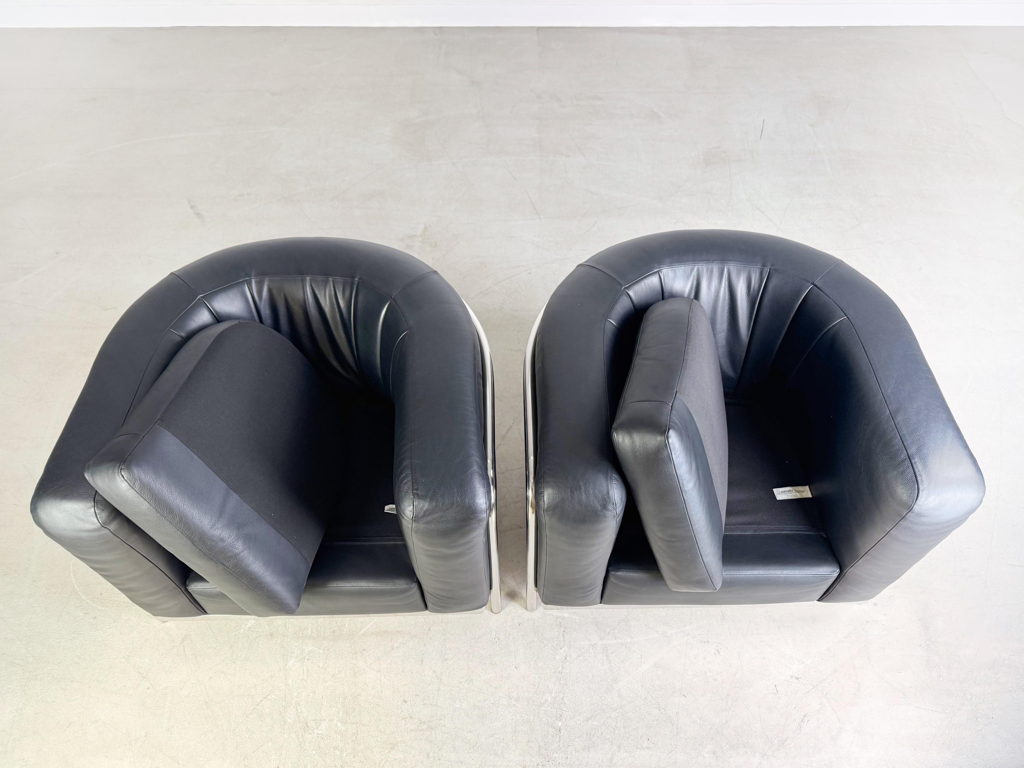 2er Set Zanotta Sessel Onda De Pas, D'Urbino Lomazzi Design en Bueno estado para la venta en Berlin, DE
