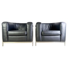 Vintage 2er Set Zanotta Sessel Onda De Pas, D’Urbino Lomazzi Design