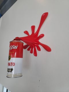 Tomato Soup Spray Can Splash