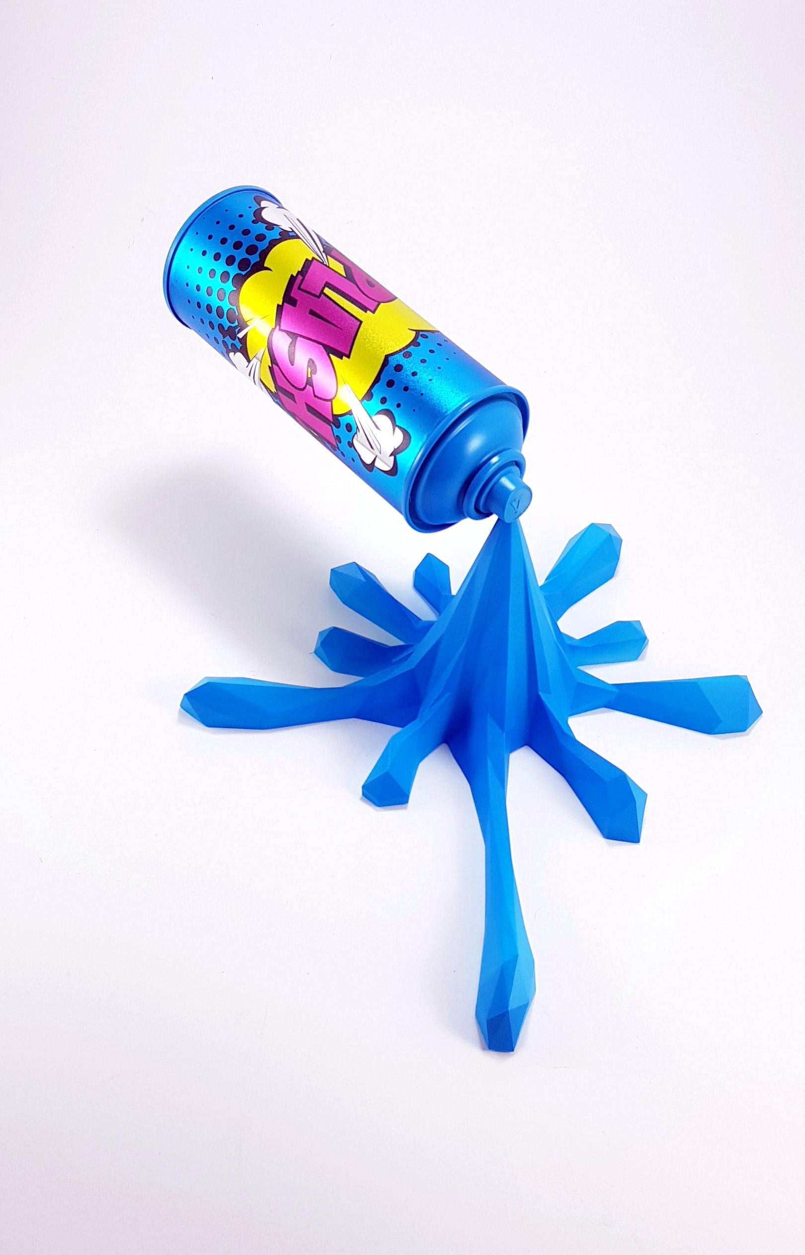 WOW Blue Splash - Sculpture by 2fast