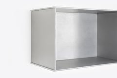 Étagère murale 2G en plaque d'aluminium ciré de Jonathan Nesci