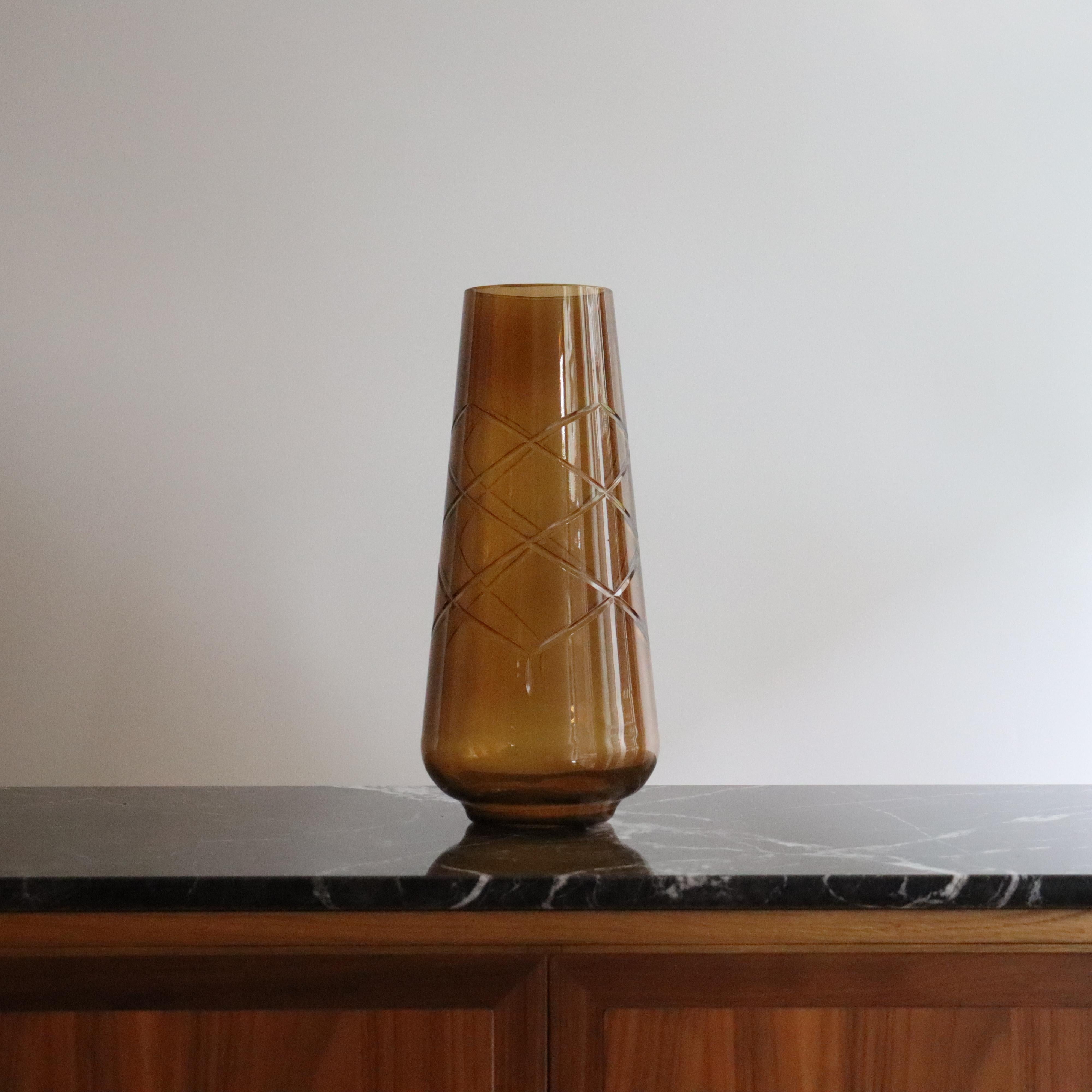 2K1M Girata, Murano Glass Vases - Moka Colour - Made on the Island of Murano For Sale 6
