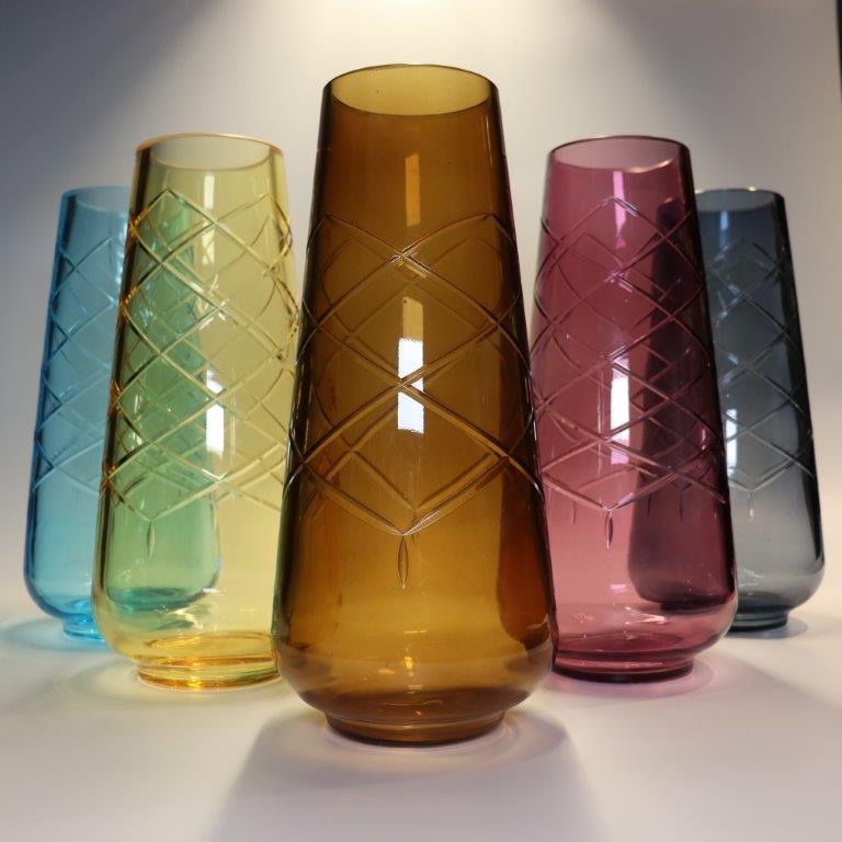 2K1M Girata, Murano Glass Vases - Moka Colour - Made on the Island of Murano For Sale 7