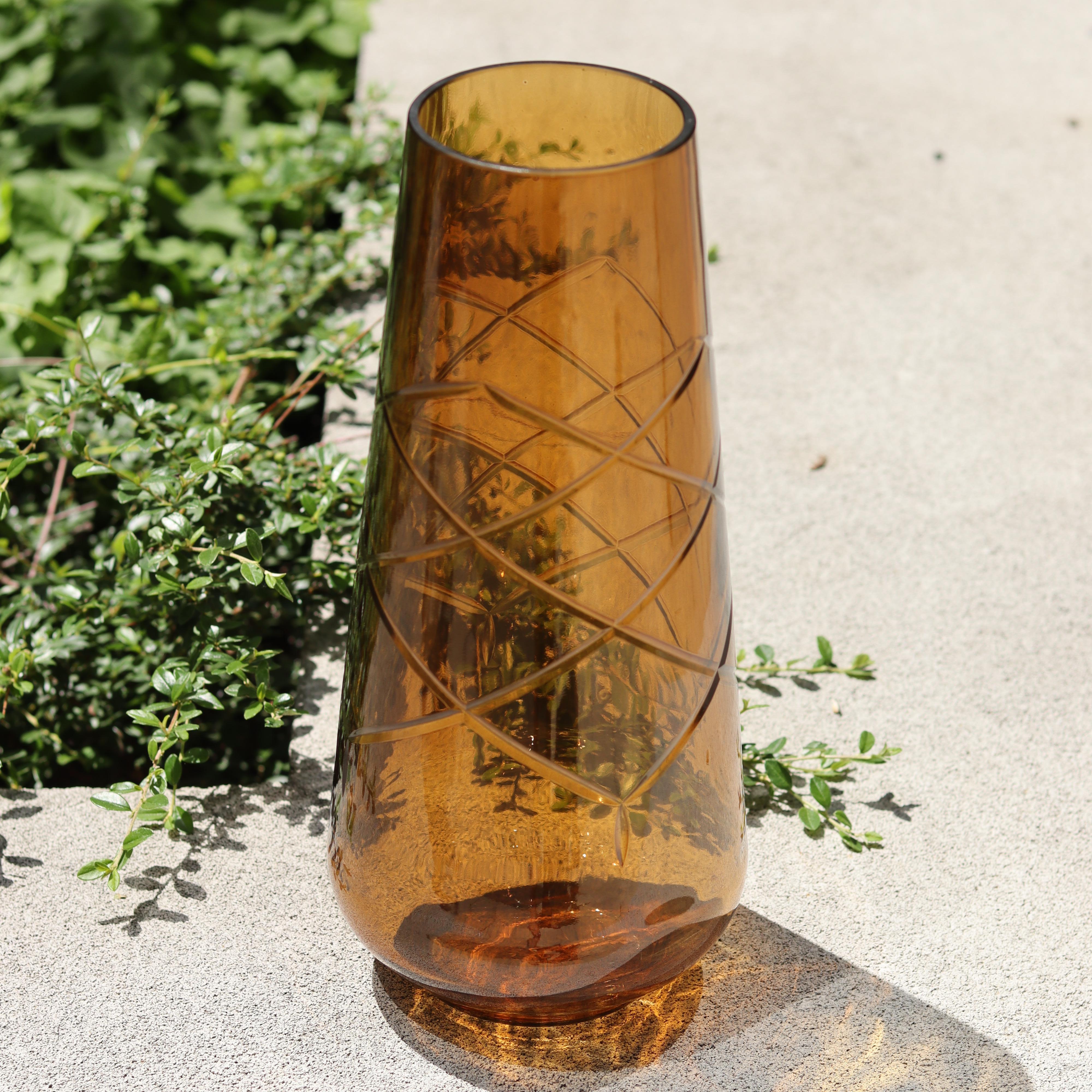 2K1M Girata, Murano Glass Vases - Moka Colour - Made on the Island of Murano For Sale 4