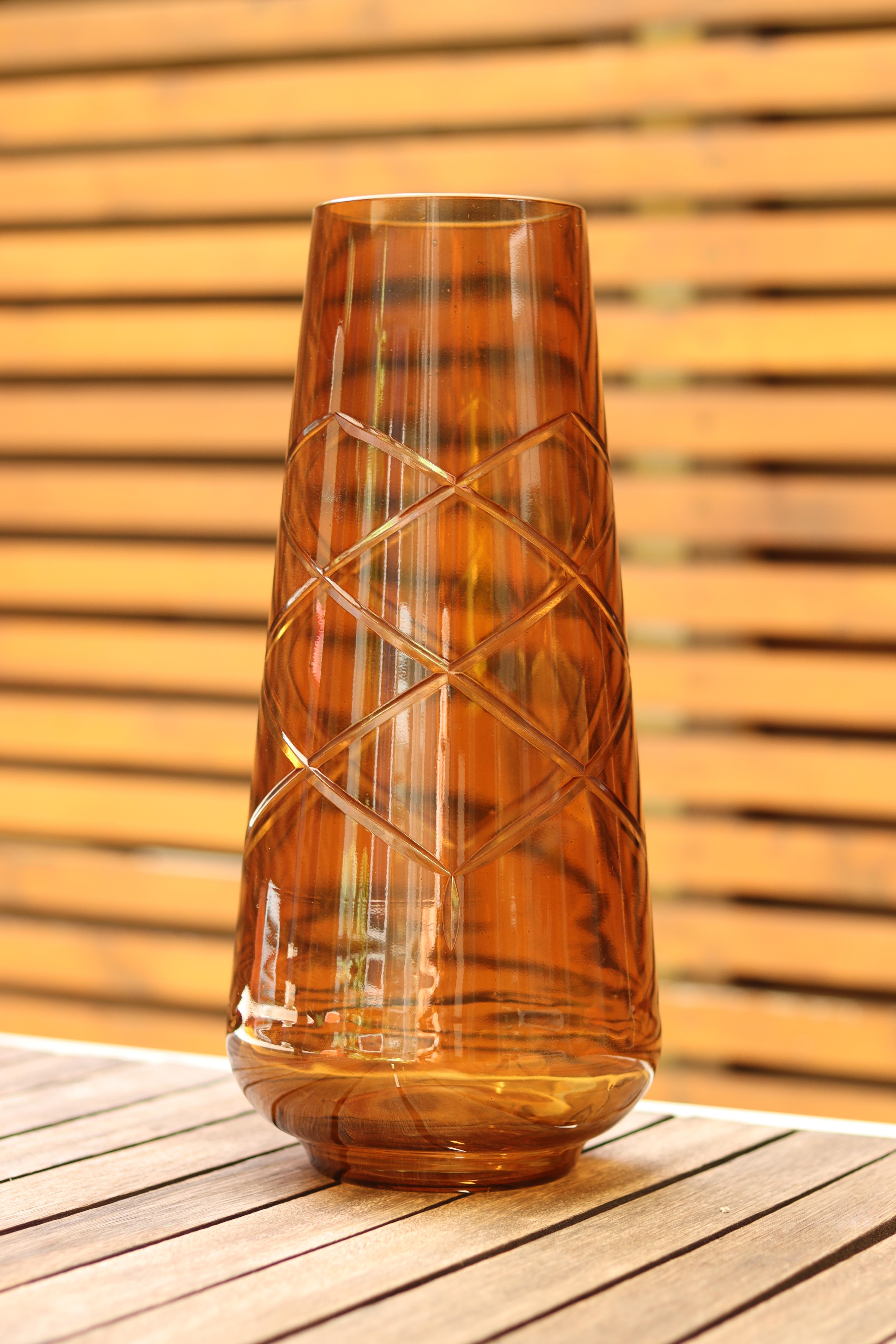 Contemporary 2K1M Girata, Murano Glass Vases - Moka Colour - Made on the Island of Murano For Sale