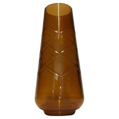 2K1M Girata, Murano Glass Vases - Moka Colour - Made on the Island of Murano