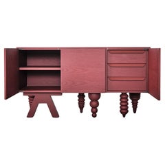 Mueble 2M en madera de fresno rojo de Jaime Hayon para BD Barcelona
