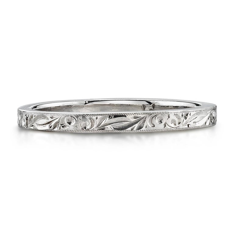 Hand Engraved Band For Sale at 1stdibs