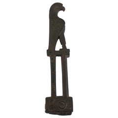 Antique 2nd-3rd Century AD Bronze Knife Handle in the Form of an Eagle