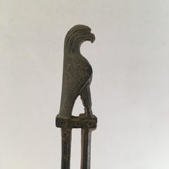 2nd-3rd Century AD Bronze Knife Handle in the Form of an Eagle