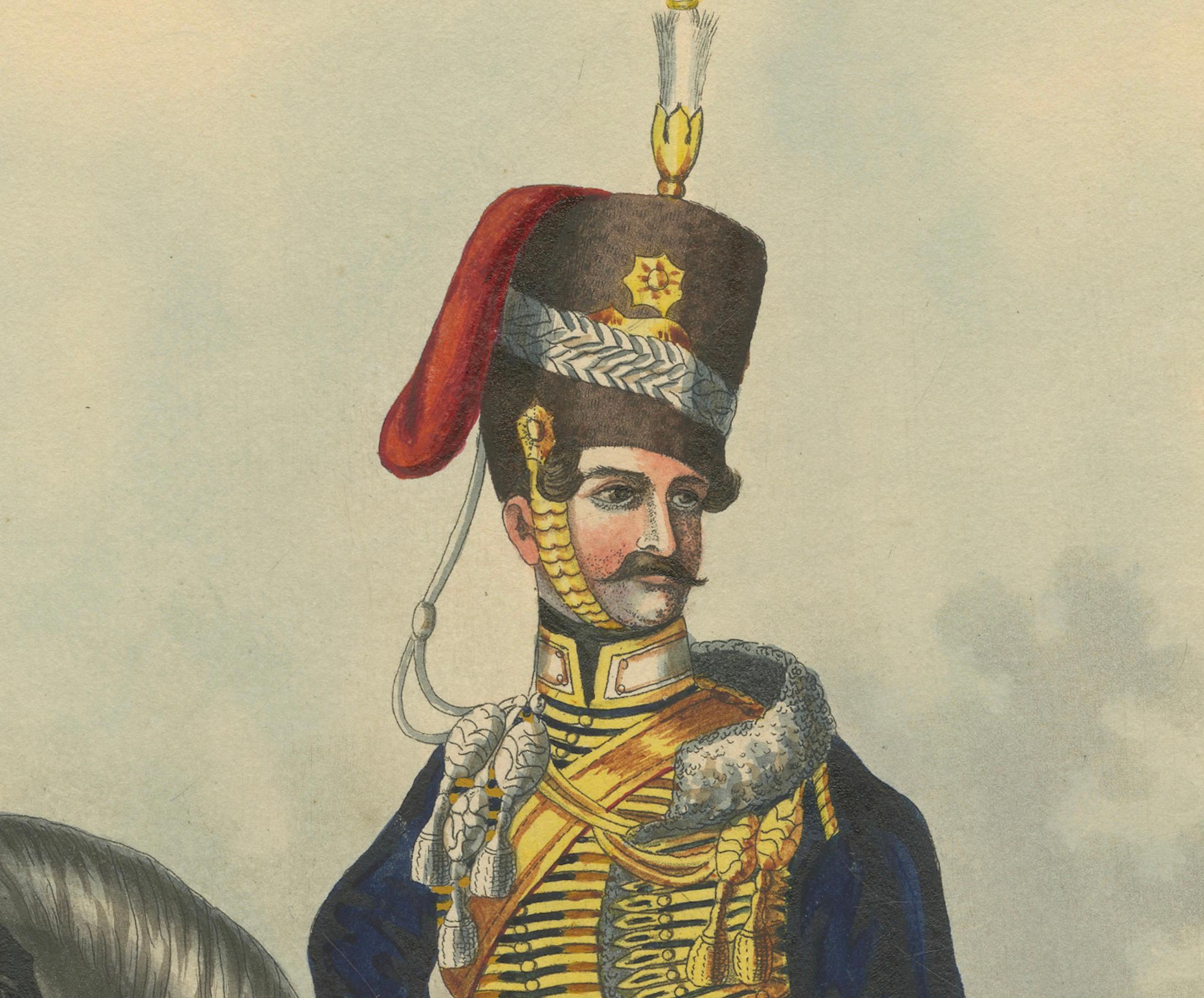 Paper 2nd Cavalry Regiment (the Queen's Hussars) of the King's German Legion, 1828 For Sale