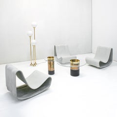 2nd Gen. Concrete Garden Loop Chairs by Willy Guhl for Eternit, Set of 2, 2000s