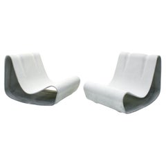 2nd Gen. Concrete Garden Loop Chairs by Willy Guhl for Eternit, Set of 2, 2000s