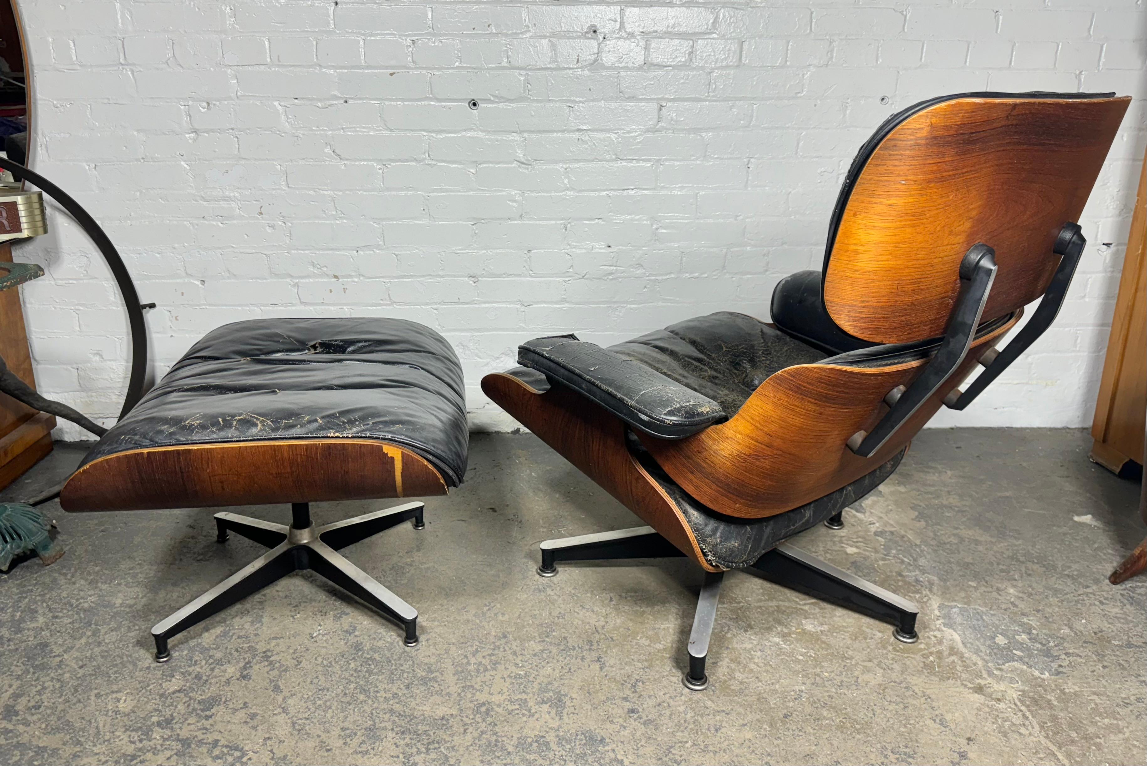 American 2nd generation Rosewood Eames Lounge Chair & Ottoman Herman Miller, USA 1960s