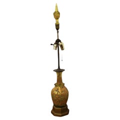 Lámpara de cristal de vaselina de Bohemia de la 2ª mitad del siglo XIX
