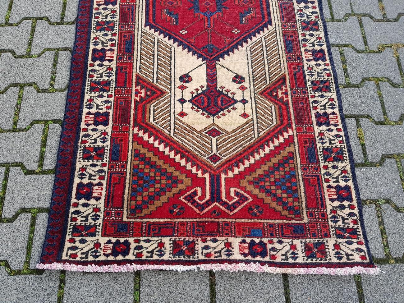 Second Half of the 20th Century Kurdistan Wool Walker Rug 1