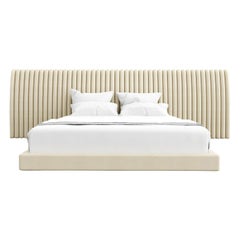 2nd payment - Channel Bed Bed with Off White Curley Lamb Frame and Headboard