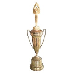 Tasse à trophée en laiton de l'État du Texas 2nd Place 1957