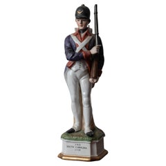 Antique 2nd South Carolina 1776 Royal Crown Porcelain Figurine