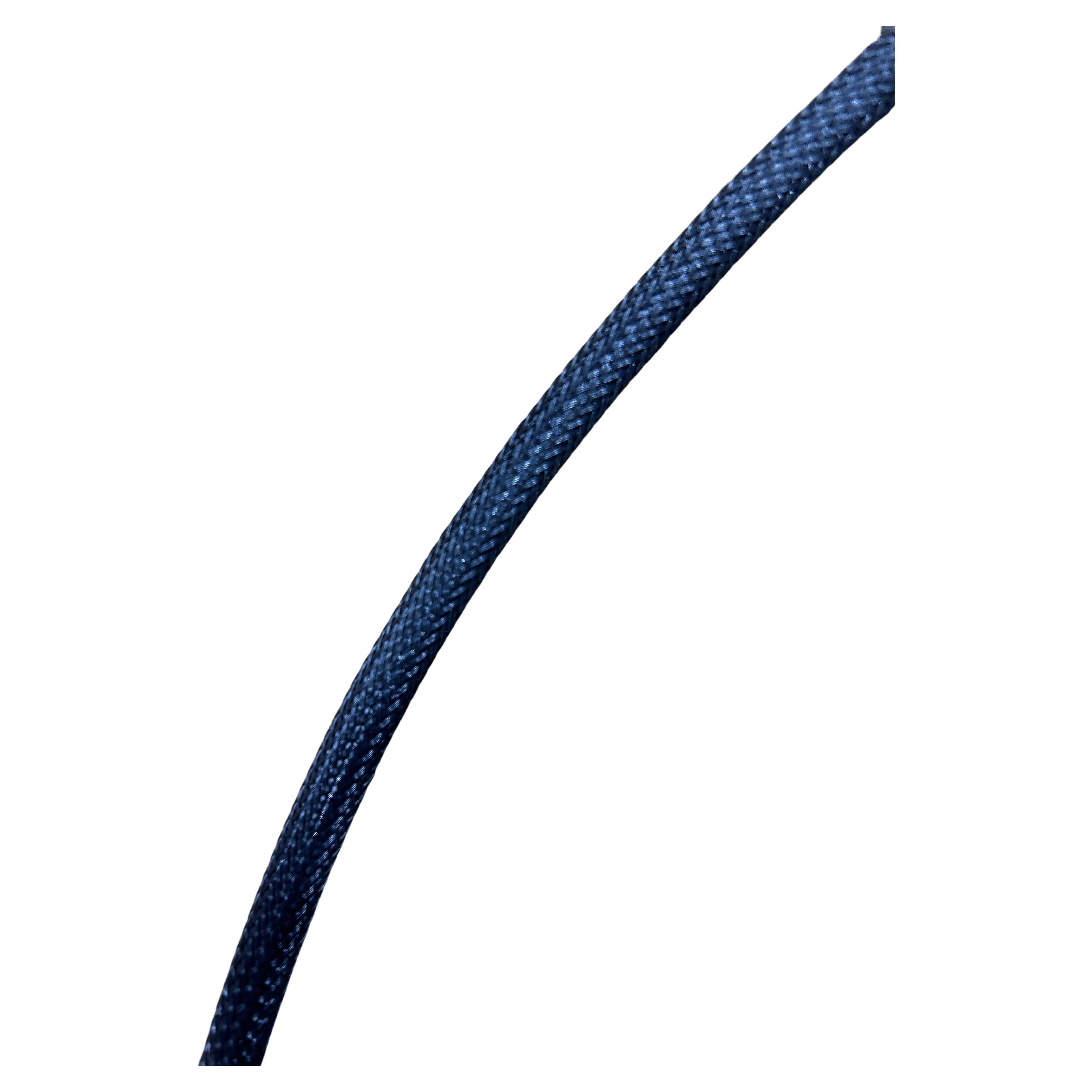 2no. 8ft braided pins cable - crimp eyes to fit Edison striplight - shipping inc en vente