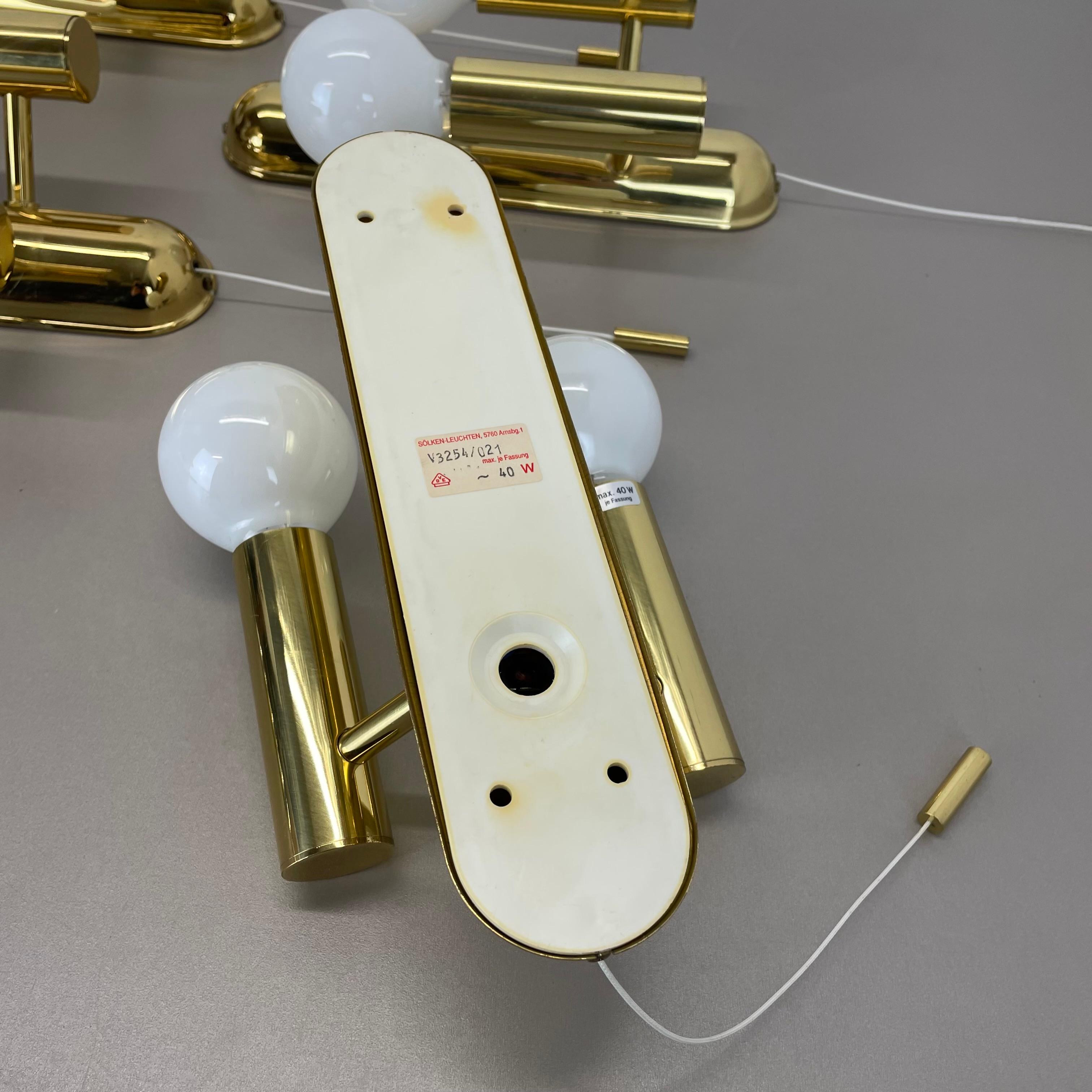 2 de 4 Aplique Pop Art Space Age BRASS de SÖLKEN Lights Alemania, años 80 en venta 10
