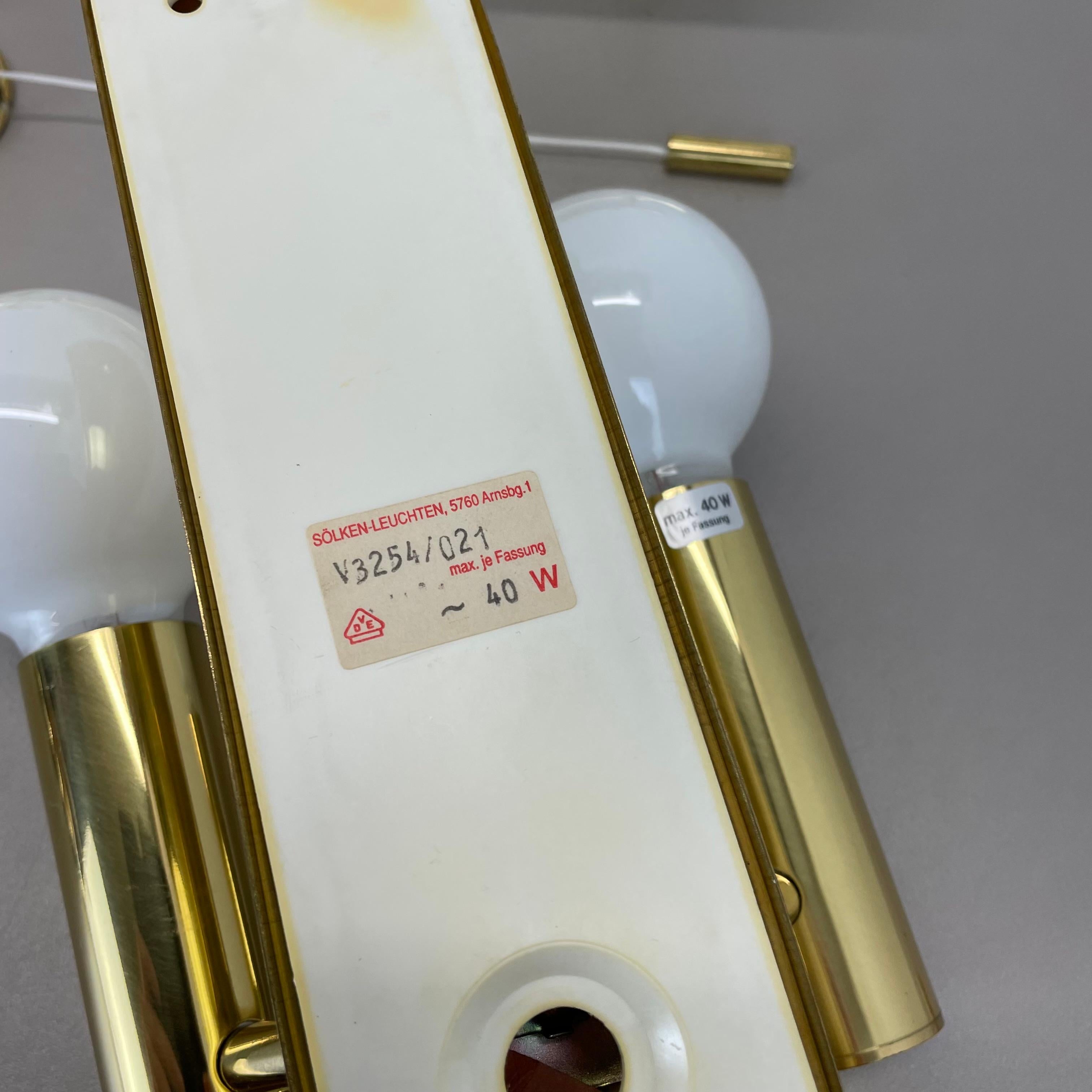 2 de 4 Aplique Pop Art Space Age BRASS de SÖLKEN Lights Alemania, años 80 en venta 11