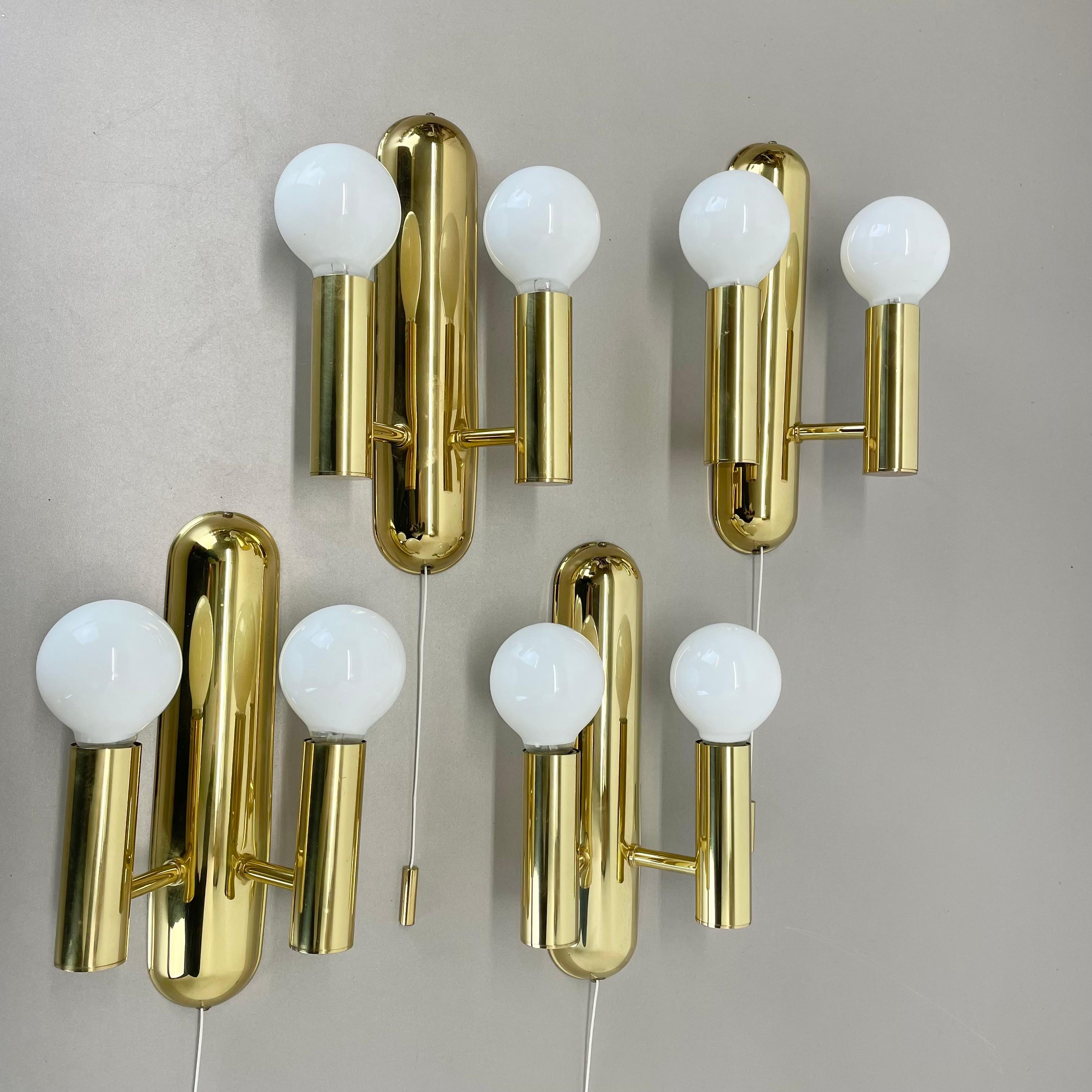 2 de 4 Aplique Pop Art Space Age BRASS de SÖLKEN Lights Alemania, años 80 Alemán en venta
