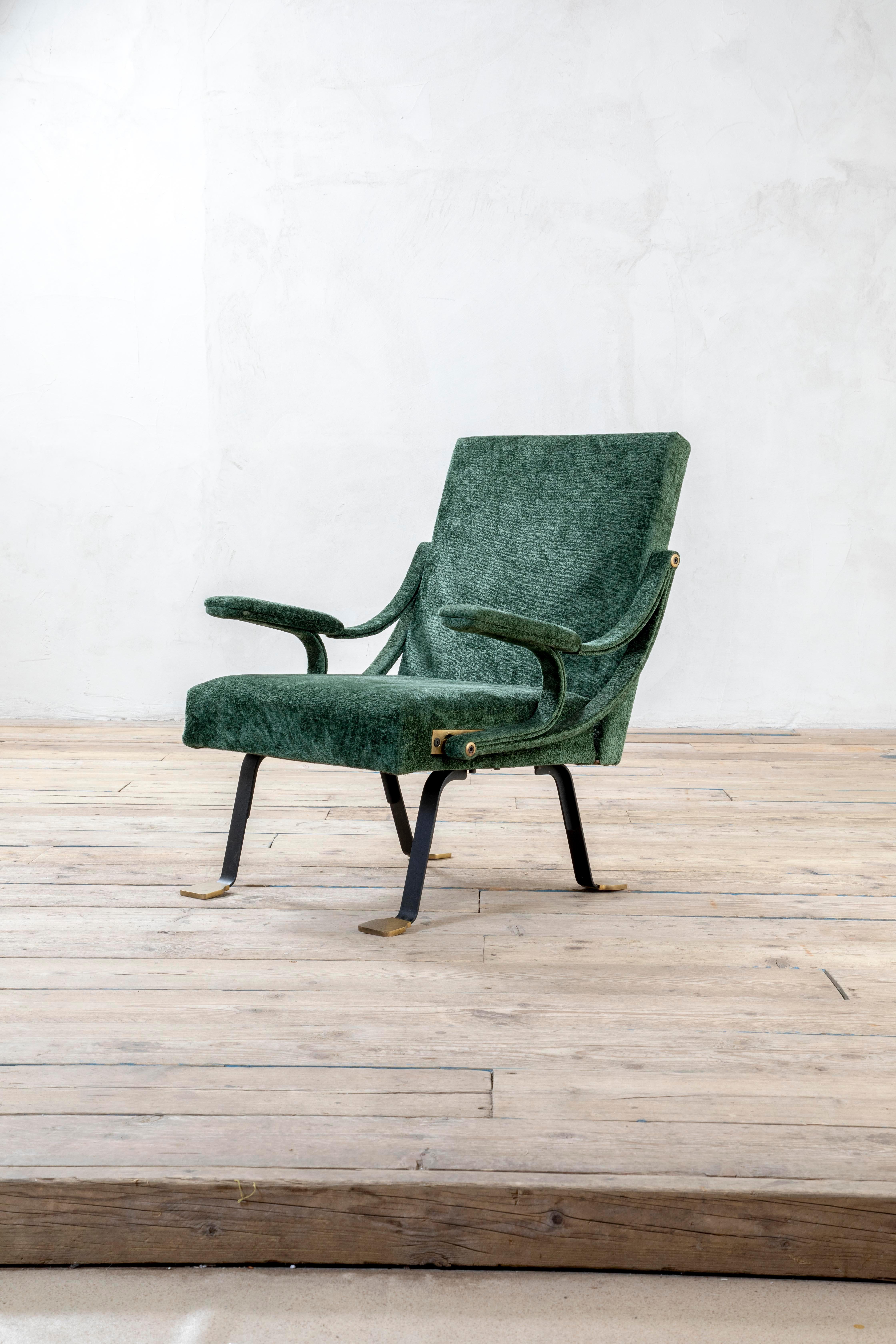 2Siècle, Ignazio Gardella Paire de fauteuils mod. Digamma pour Gavina, années 1950 en vente 4