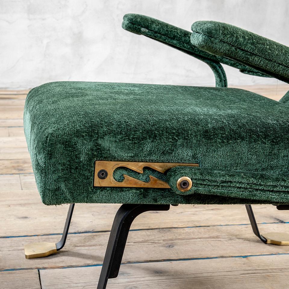 Métal 2Siècle, Ignazio Gardella Paire de fauteuils mod. Digamma pour Gavina, années 1950 en vente