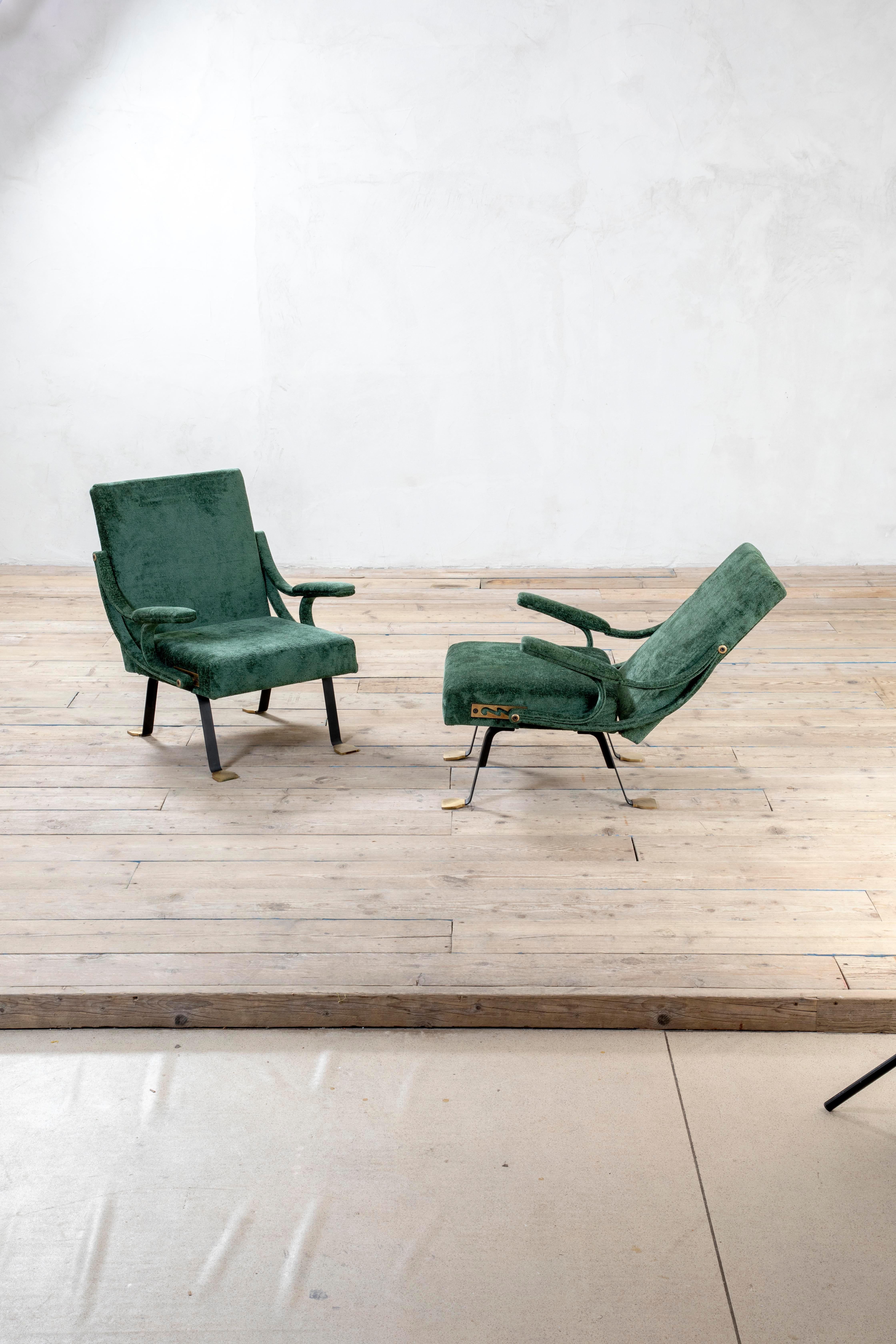 2Siècle, Ignazio Gardella Paire de fauteuils mod. Digamma pour Gavina, années 1950 en vente 2