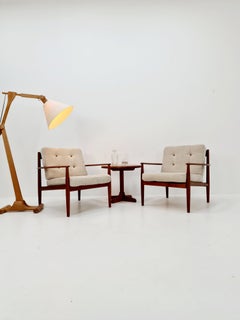 2Rare Danish teak lounge chair/ Easy chair by Grete Jalk For France &Son , 1960s