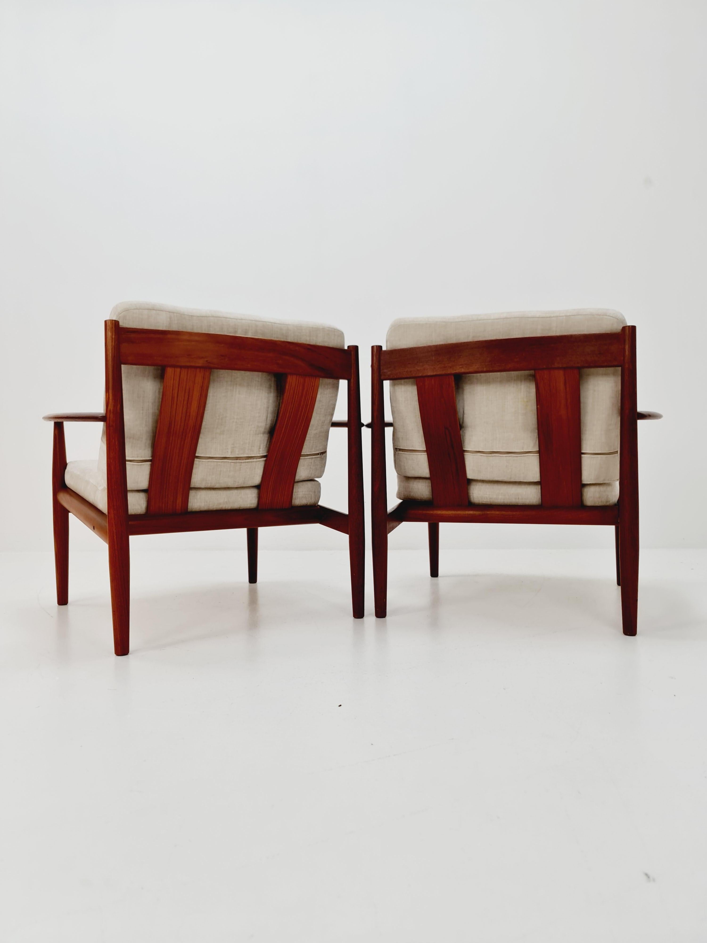 2Rare Danish teak lounge chair/ Easy chair by Grete Jalk For France &Son , 1960s For Sale 1