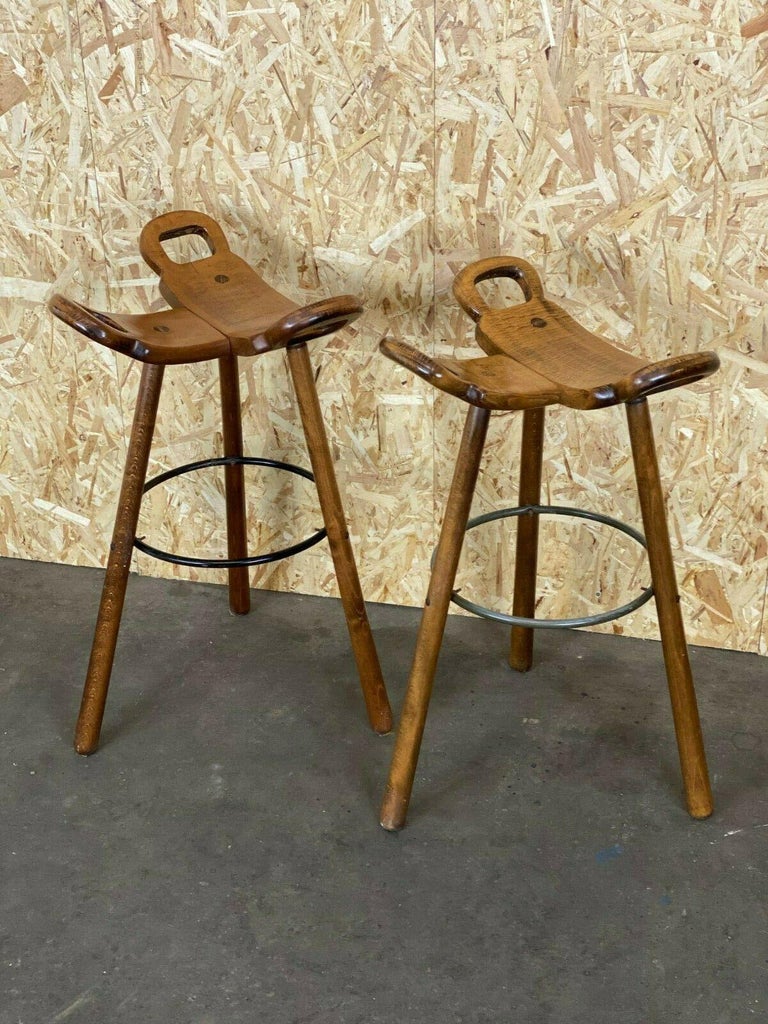 2x 50s 60s Bar Stools Bar Stools Attributed to Carl Malmsten Sweden ...