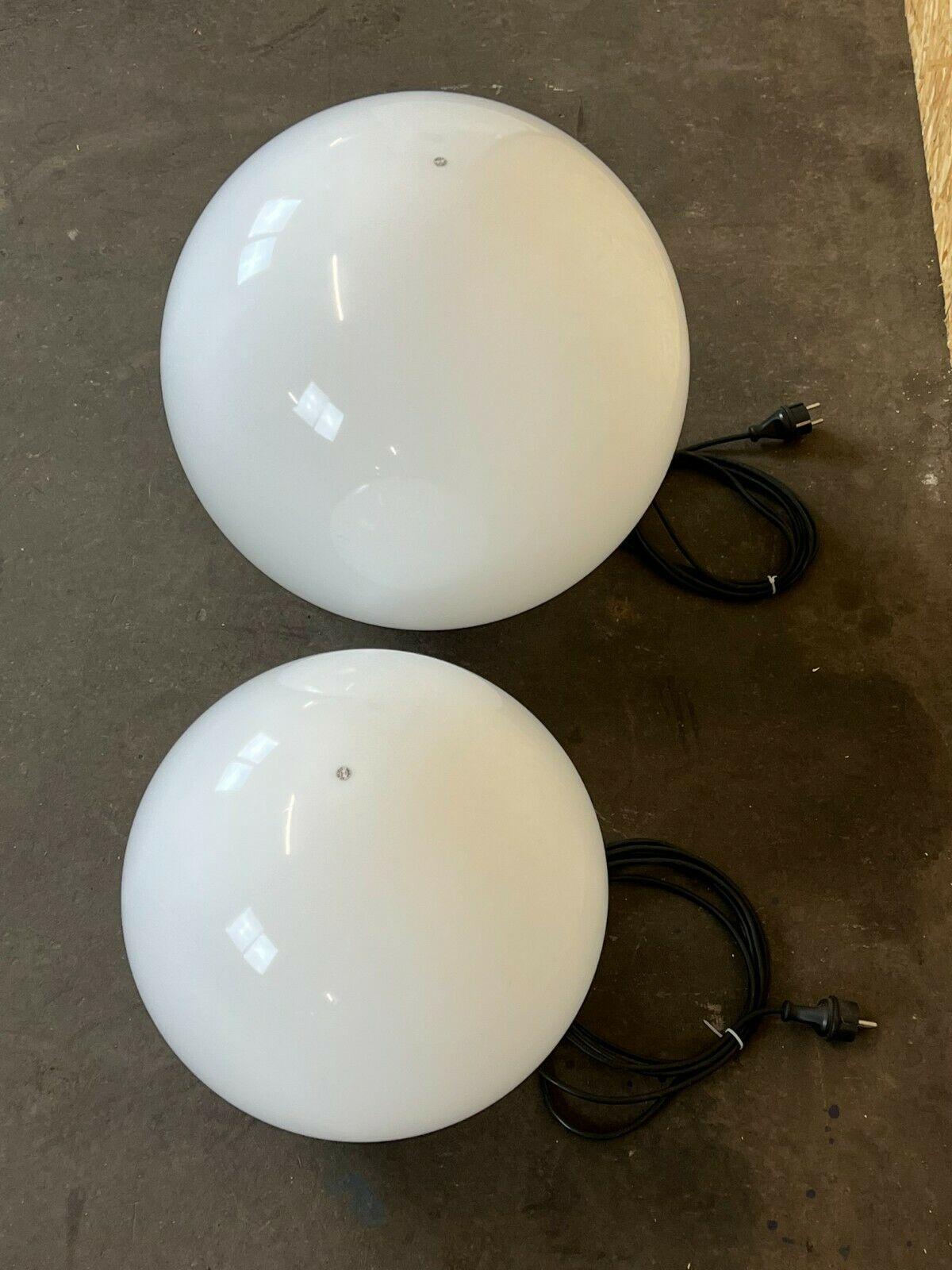 Métal 2x 60s 70s Ball and Ball Ball Lamp Lampadaire Acrilico Pmma Made in Italy Design/One 60s en vente