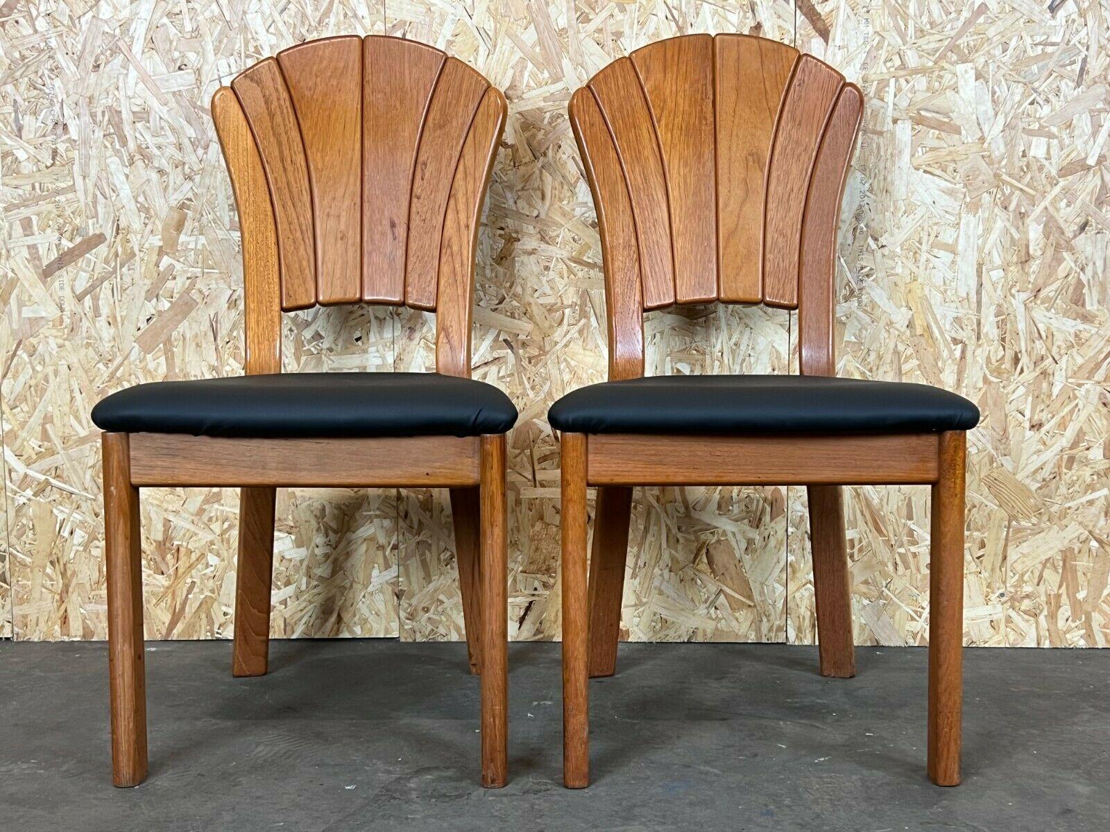 2x 60s 70s chairs dining chair Danish Teak Danish Design Denmark In Good Condition In Neuenkirchen, NI