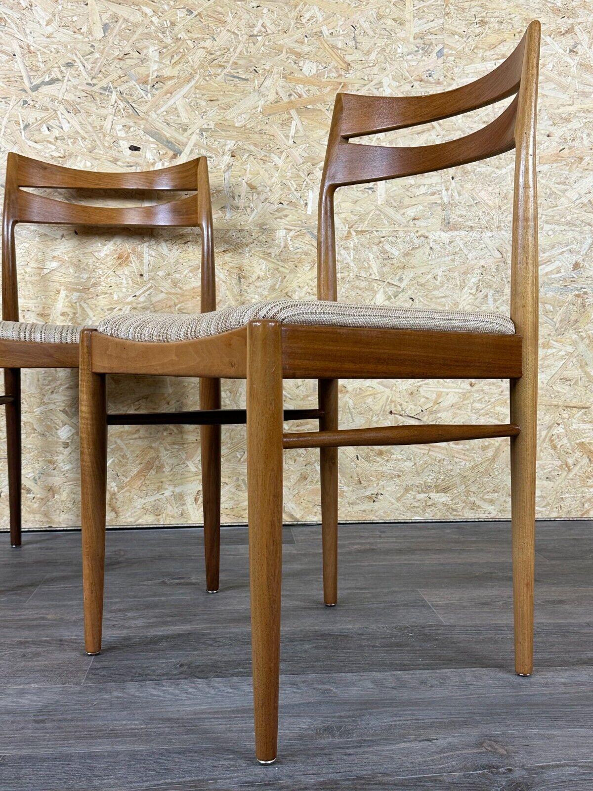 2x 60s 70s dining chair dining chair mid century Danish modern design For Sale 5