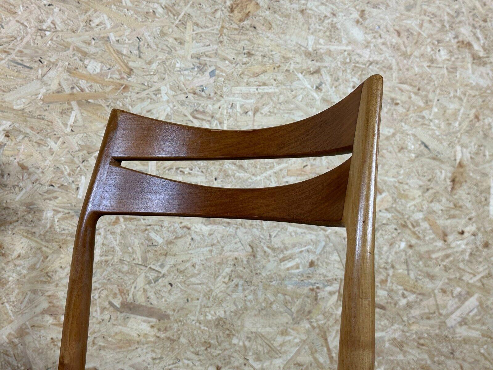 2x 60s 70s dining chair dining chair mid century Danish modern design For Sale 6