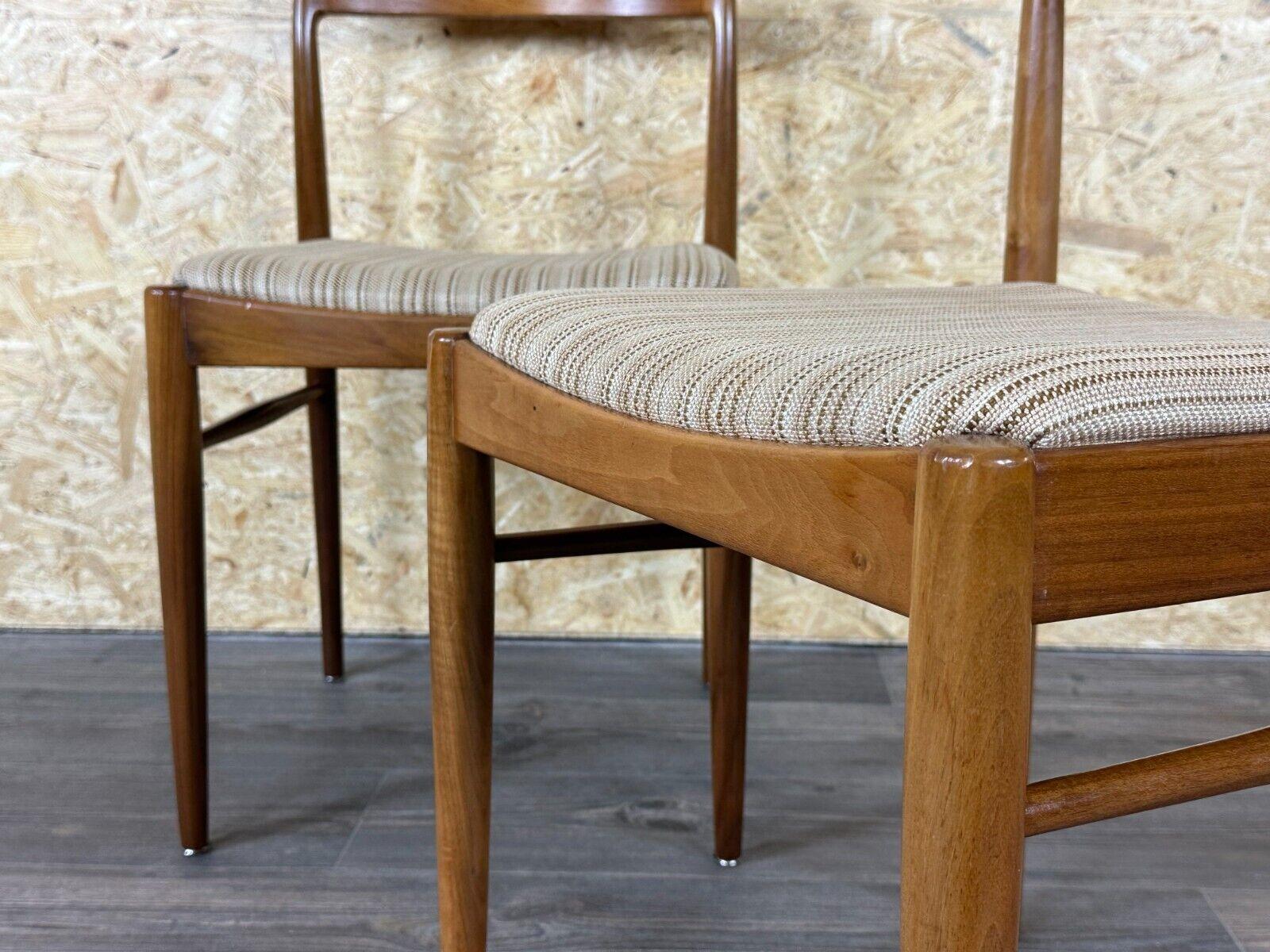 2x 60s 70s dining chair chaise de salle à manger mid century Danish modern design en vente 7