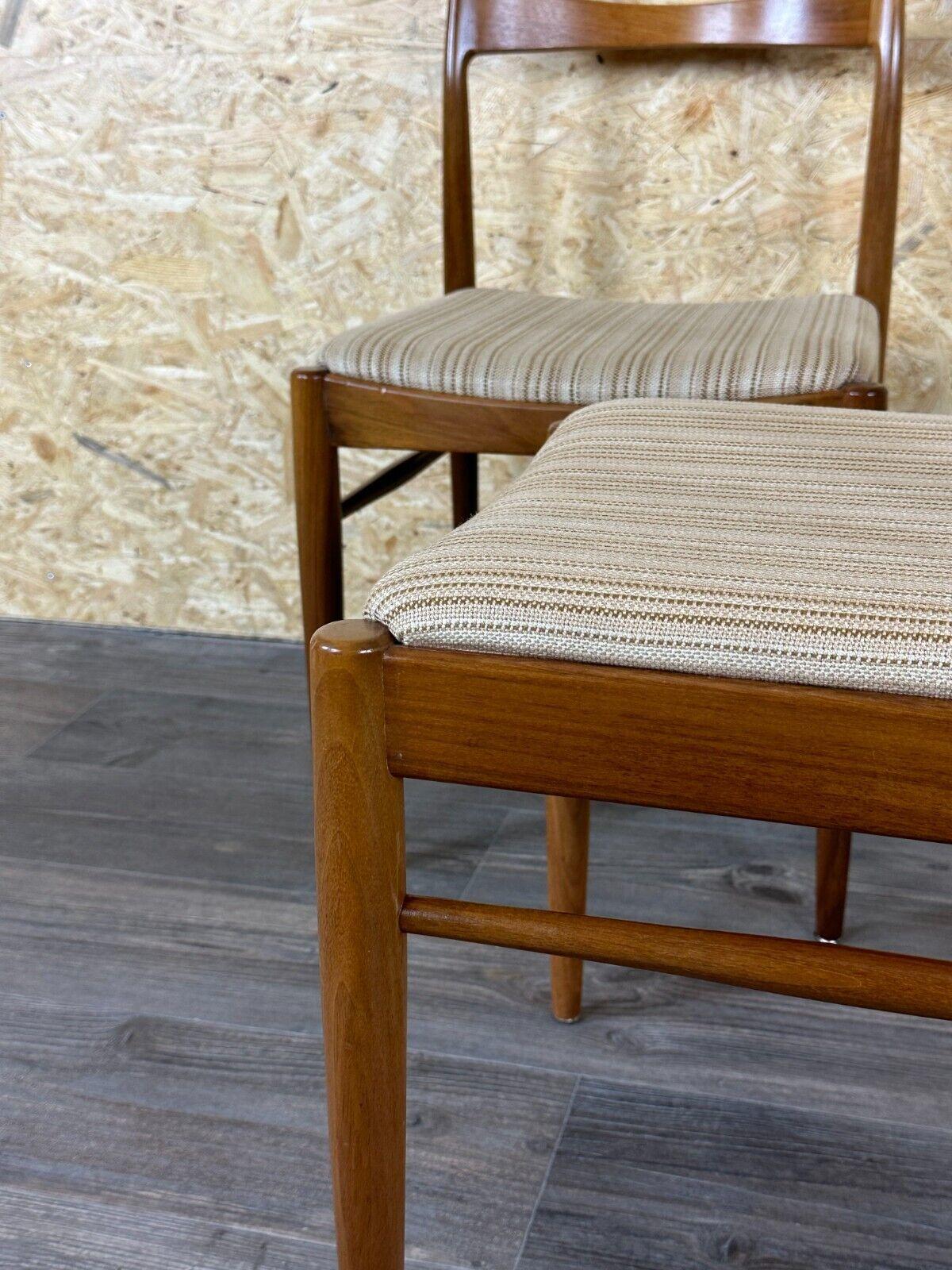 2x 60s 70s dining chair chaise de salle à manger mid century Danish modern design en vente 9