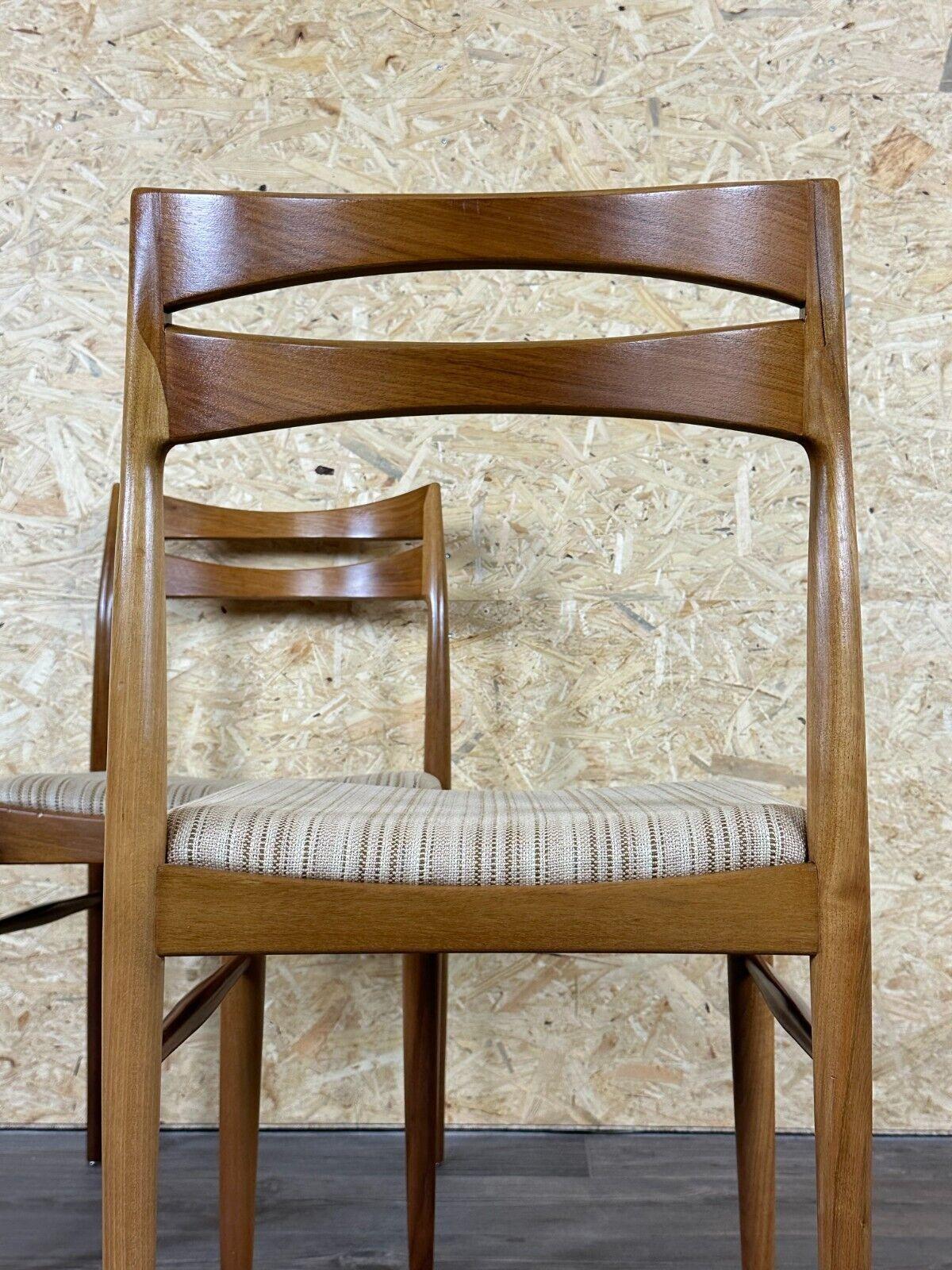 2x 60s 70s dining chair dining chair mid century Danish modern design For Sale 11