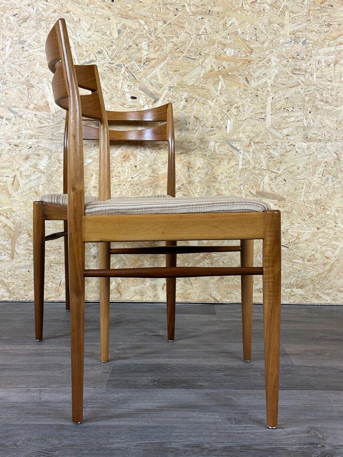 2x 60s 70s dining chair dining chair mid century Danish modern design For Sale 12