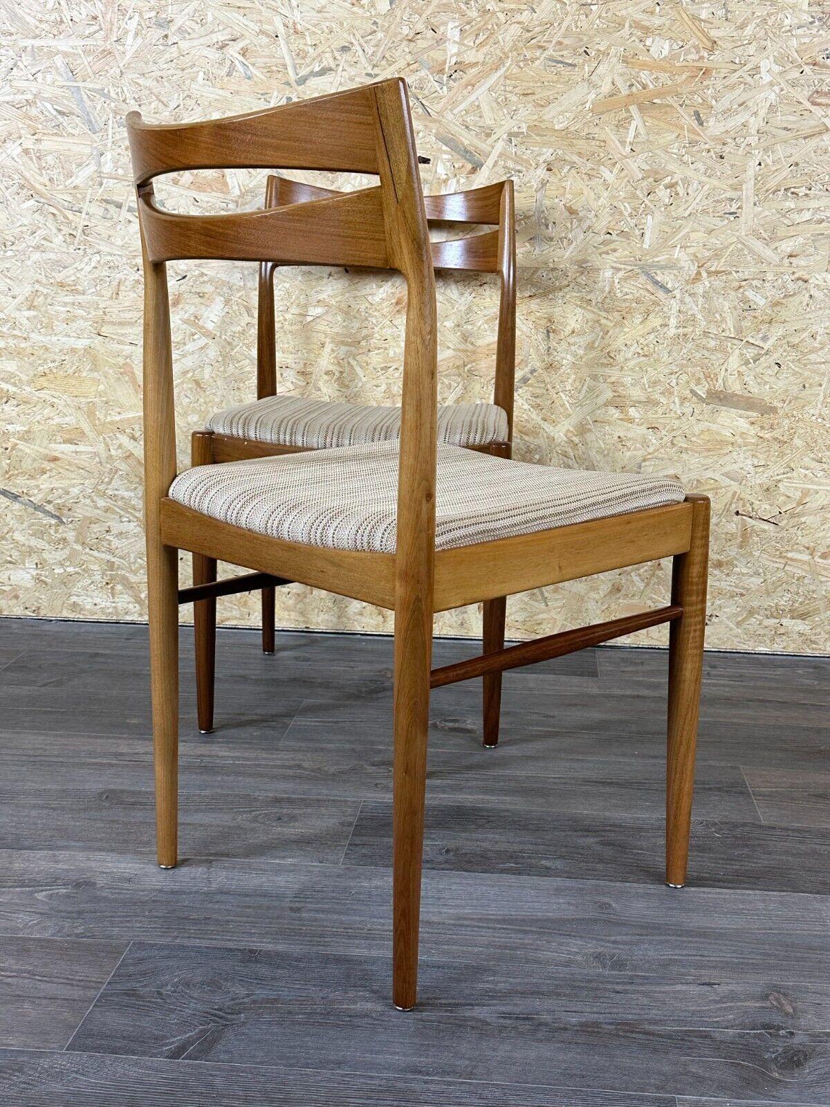 2x 60s 70s dining chair dining chair mid century Danish modern design For Sale 13