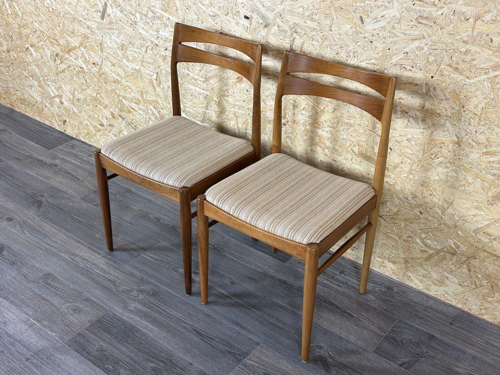 Fin du 20e siècle 2x 60s 70s dining chair chaise de salle à manger mid century Danish modern design en vente