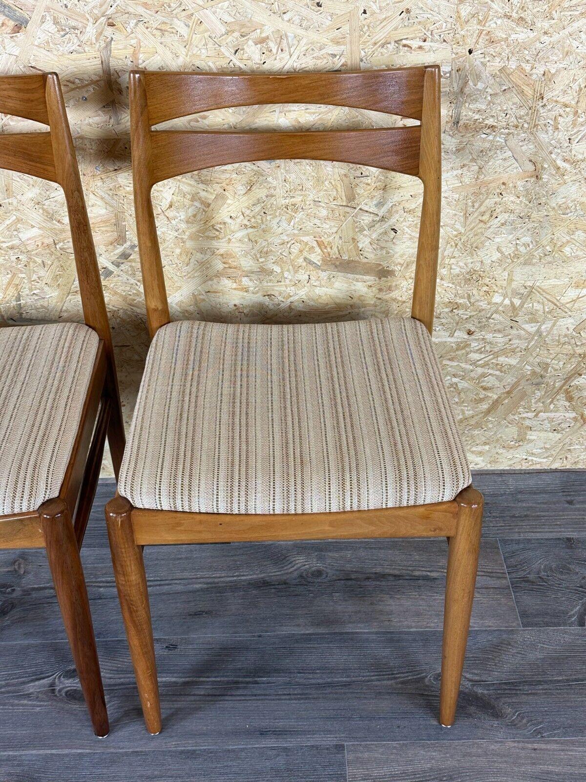 2x 60s 70s dining chair dining chair mid century Danish modern design For Sale 1