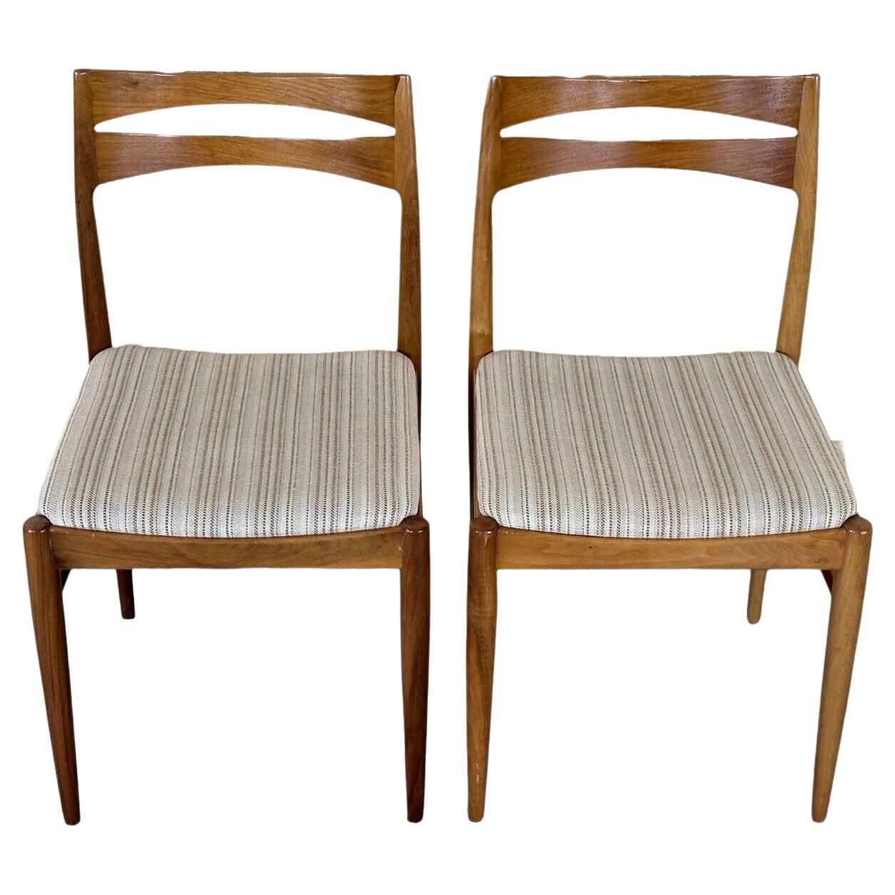 2x 60s 70s dining chair dining chair mid century Danish modern design For Sale