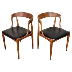 2x 1960s-1970s Dining Chair Johannes Andersen for Uldum Danish Design