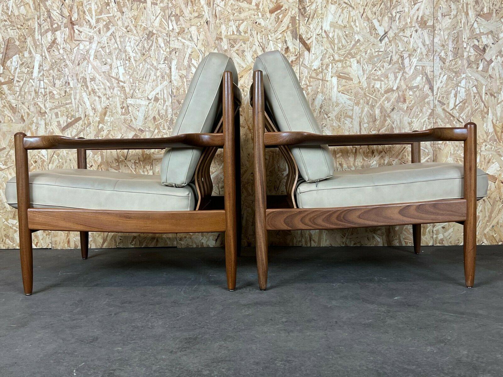 2x 60s 70s Easy Chair Lounge Chair Danish Modern Design For Sale 4