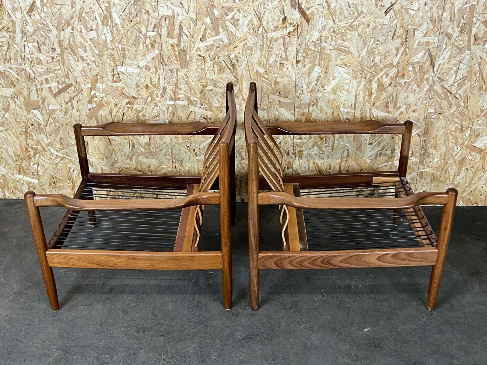 2x 60s 70s Easy Chair Lounge Chair Danish Modern Design For Sale 6