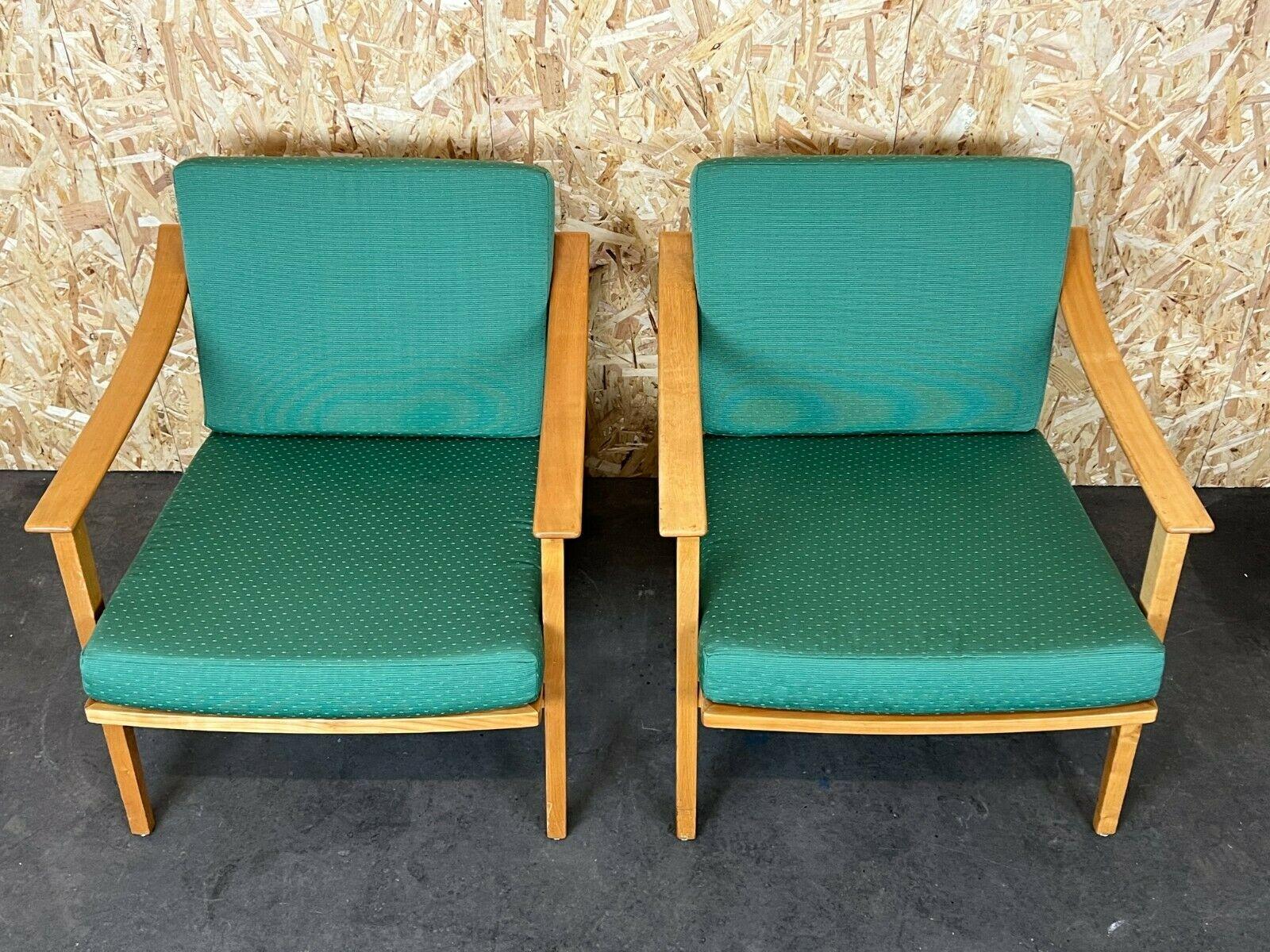 2x 60s 70s Easy Chair Lounge Chair Danish Modern Design In Good Condition In Neuenkirchen, NI