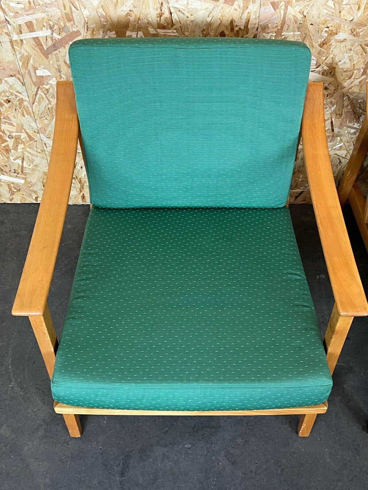 Fabric 2x 60s 70s Easy Chair Lounge Chair Danish Modern Design